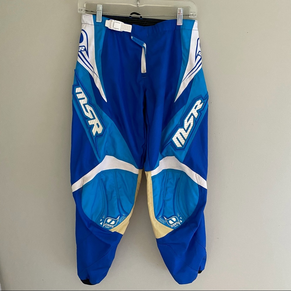 Vtg MSR 90s Axxis Motocross Pants Leather Accents streetwear bmx